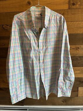 Goodfellow & Co Men's Pastel Plaid Button-Down Shirt